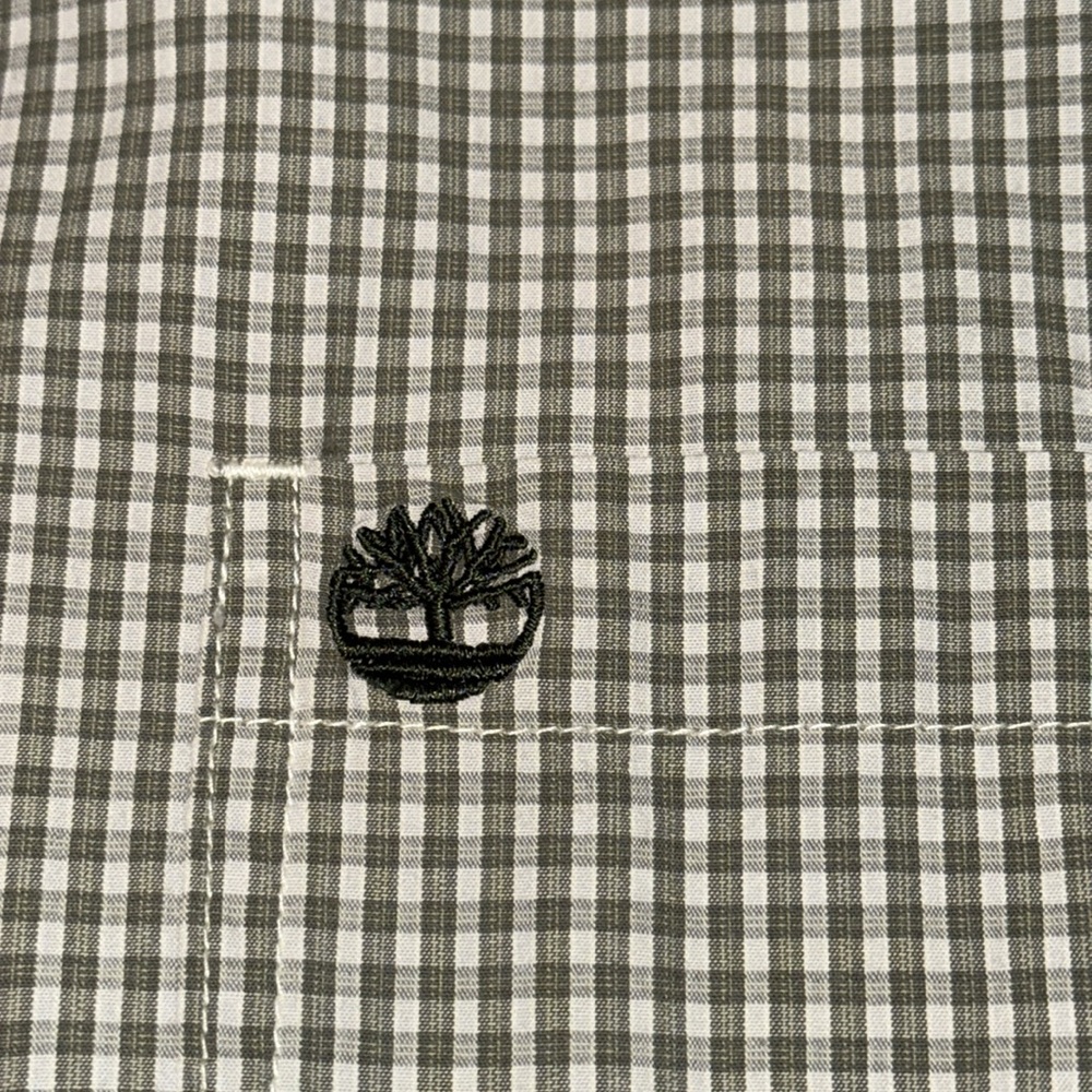 Men's Timberland Plaid Button Down XXL - Picture 5 of 8